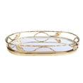 thumbnail image 1 of Classic Touch MT950G Gold Oval Mirror Tray, 16 x 10.25 x 2 in., 1 of 1