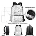 thumbnail image 6 of Uourmeti Salamander Pattern Backpack for Adults, 17 Inch Large Capacity Durable Fabric School Backpack for Travel Shopping, 6 of 6