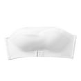 thumbnail image 3 of Gymayou Women's Front Closure Strapless Bandeau Bra Padded Wireless Tube Top Bras Size 38, 3 of 4