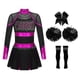 thumbnail image 3 of Uniformes de animadoras para niñas, traje de baile de animadoras, disfraz de animadora, uniforme de animadora escolar con diamantes de imitación, 3 of 5