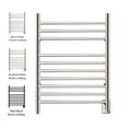 thumbnail image 5 of HEATGENE Hot Towel Warmer for Bath Hardwired Heated Drying Rack Brushed Polish, 5 of 10