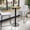 Natural, variant on Emma + Oliver 24"RD Walnut Laminate Bar Table Top-18"RD Base/Foot Ring