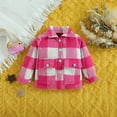 thumbnail image 4 of Vedolay Jackets for Girls Toddler Boy's Winter Jacket Lapel Button Down Coat Warm Outerwear,Pink 12-18 Months, 4 of 5