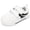 White, variant on STQ KIDS Toddler Wide Toe Box Sneakers Classic Boys Girls Shoes | Non Slip,Lightweight,Walking,School,Zero Drop,Retro White T8