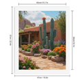 thumbnail image 2 of Paint by Numbers Kit for Adults, Desert Garden Bloom Pathway Paint by Numbers, Easy Paint by Numbers Kit for Adults Beginner, DIY Adult Paint by Number Kits on Canvas, Home Decor 12x16in, 2 of 7