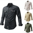 thumbnail image 3 of Camisa de Ropa de Trabajo Para Hombres, Ropa de Trabajo de Talla Grande, Camisa de Algodón de Manga Larga, Suelta Odeerbi ODB-6, 3 of 3