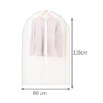 thumbnail image 4 of Fundas antipolvo para ropa con cremallera, transparentes, gruesas, lavables, trajes, vestidos, funda protectora de almacenamiento, bolsa, 4 of 4