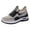 Black, variant on Fashionable Sock-Fit Daily Shoes, Lightweight Non-Slip Athletic Sneakers, Women's Breathable Knit Lace-Up Sneakers - Lightweight Color-Block Comfort Walking Shoes, Green 9.5
