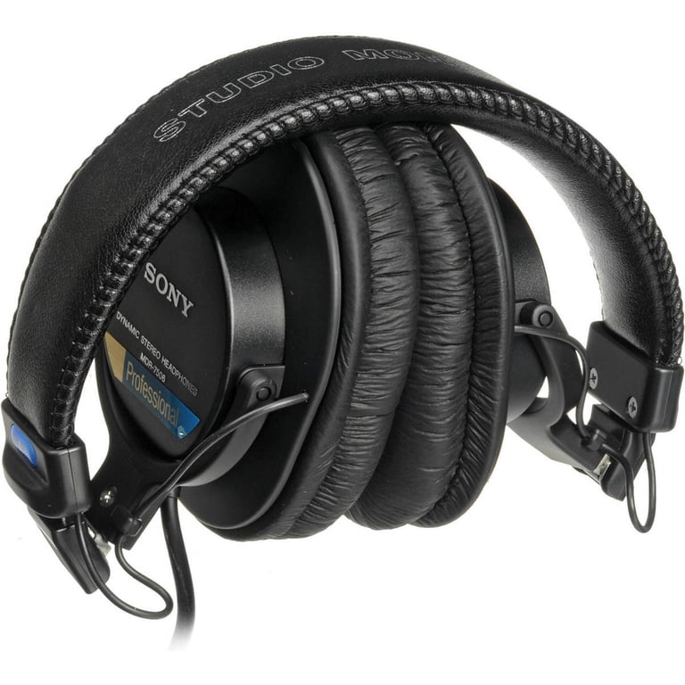Sony MDR-7506 Professional Folding Headphones with Leather Earpads