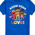 thumbnail image 3 of Sesame Street - Show Your Love - Toddler and Youth Short Sleeve Graphic T-Shirt, 3 of 5