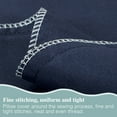 thumbnail image 4 of Flxxie 2 Pack Brushed Microfiber Toddler Pillowcases with Zipper Closure, Super Soft and Cozy Travel Pillow Covers, 13" x 18", Fits Pillows Sized 12"x16" 13"x18" 14"x19", Navy Blue, 4 of 5