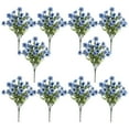 thumbnail image 1 of Flores artificiales, flores falsas, flores artificiales, paquete de 10, flores de viola artificiales con tallos de pino y violeta, plantas decorativas realistas para la decoración del hogar, simulació, 1 of 4
