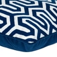 thumbnail image 4 of Nassau Collection Geometric Square Cotton Throw Pillow - 20" - Blue and White, 4 of 4