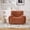 Orange, variant on 42" Wide Modern Upholstered Oversized Accent Chair, Boneless Single Sofa Chair, Chenille Armchair Comfy Reading Lounge Chair with Deep Seats for Living Room Bedroom Apartment, Dorms, Black