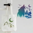 thumbnail image 4 of Forest Wolf Stencils Template 11.8x11.8 inch Plastic Forest Mountain Moon Patttern Stencils Reusable Wildlife Animal Stencils Create DIY Wolf Crafts and Decor for Wood Wall Home Decor, 4 of 9