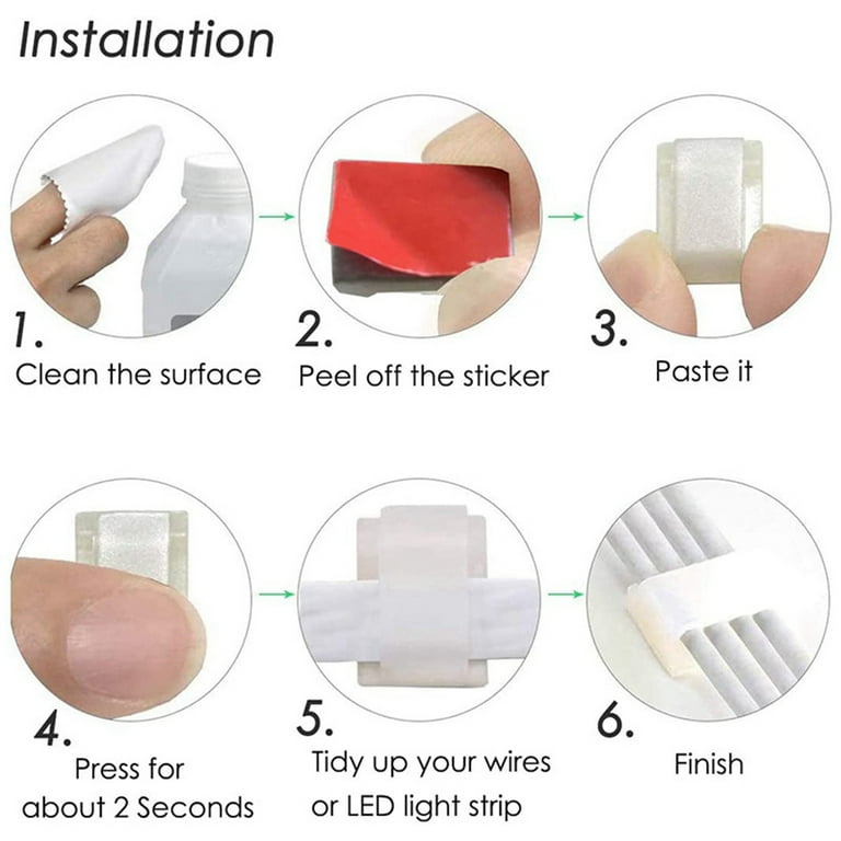 Adhesive 2024 mounting clips