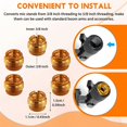 thumbnail image 5 of 6 Pieces Female Threaded Nut Screw Adapters Microphone Clip Holder Nut Adapters for Mic Micphone Sta, 5 of 5