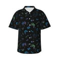 thumbnail image 2 of Picia Gamepads Gentle Cotton Regular Fit Short Sleeve Casual Hawaiian Shirt for Men-X-Large, 2 of 9