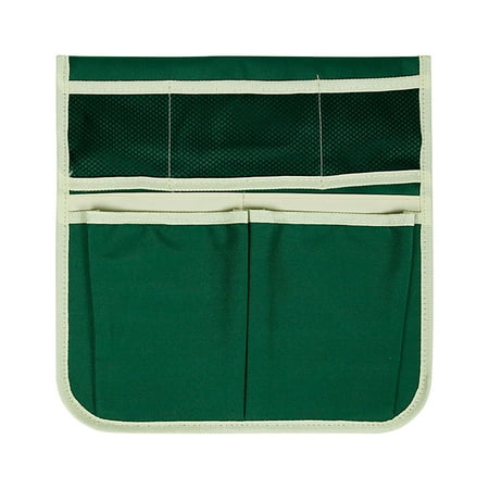

Virmaxy Sales Garden Trolley Side Hanging Bag With Mesh Bag Trim Tool Storage Bag green