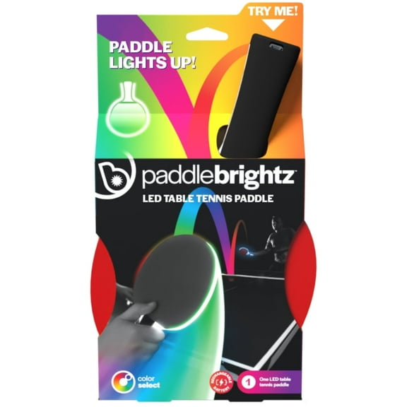 Brightz PaddleBrightz LED Glow Table Tennis Paddle for Night Play