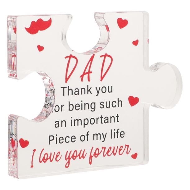 Thank You Gift Appreciation Father Gift Desktop Clear Acrylic Puzzle Craft Desktop Ornament