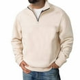 thumbnail image 1 of pstuiky Camisas suaves de manga larga para hombre, Sudadera con capucha y bolsillo para hombre, estilo casual, de manga larga, con cremallera y medio cárdigan, de color liso s, 1 of 7