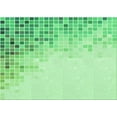 thumbnail image 1 of Ahgly Company Machine Washable Indoor Rectangle Transitional Green Area Rugs, 2' x 5', 1 of 7