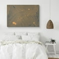 thumbnail image 2 of PixonSign Canvas Print Wall Art Gold and Blue Wavy Line Pattern Abstract Shapes Illustrations Minimalism Bohemian Colorful Multicolor Ultra for Living Room, Bedroom, Office - 32"x48", 2 of 5