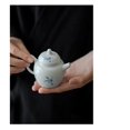 thumbnail image 4 of Chinese Single Pot Ceramic Hand-handled Tea Maker With Filter White Porcelain Hand-painted Orchid Teapot 120ml Kung Fu Tea Set, 4 of 10