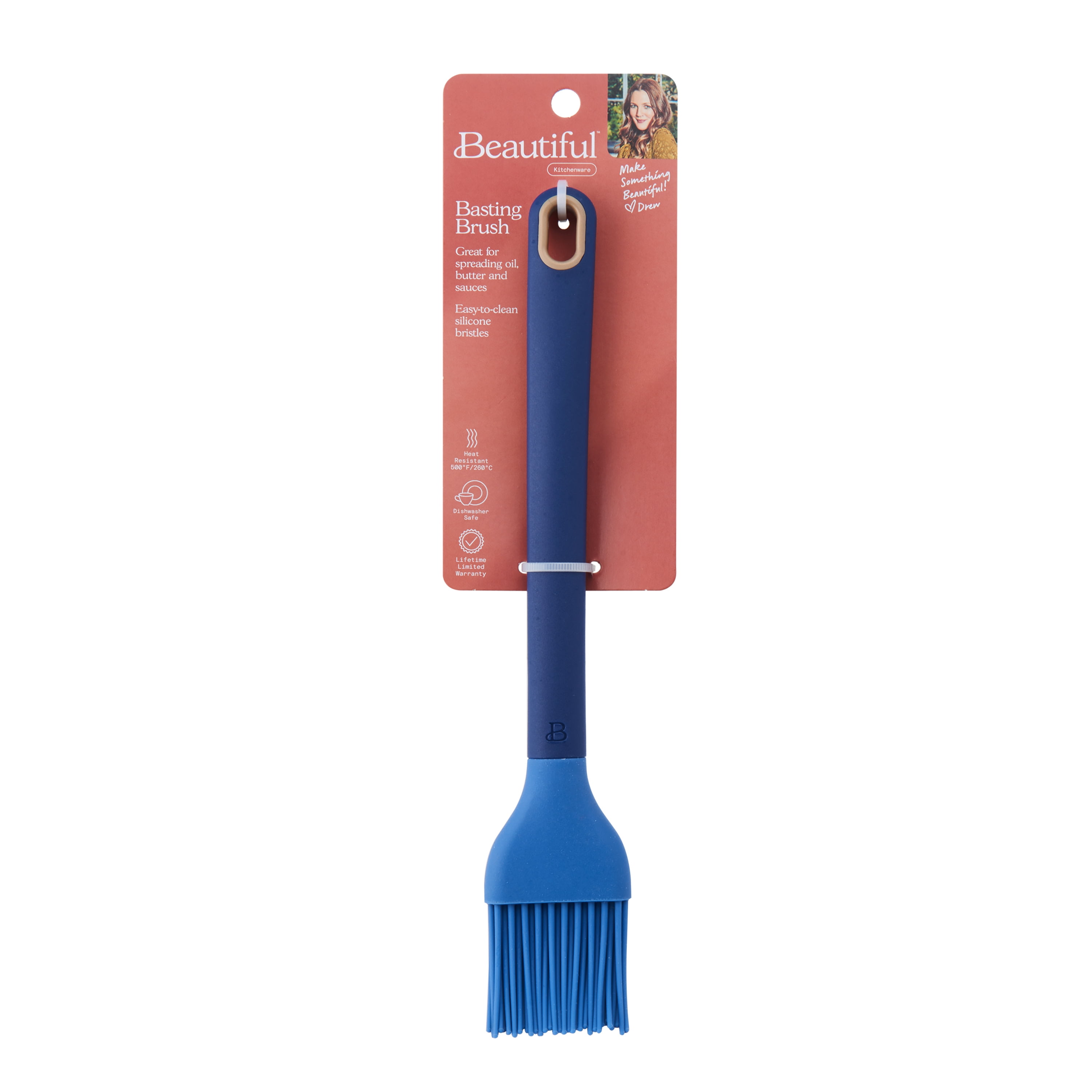 Beautiful Basting Brush with Silicone Bristles, Store Only Item, Item and Color May Vary by Location, 1 Basting Brush by Drew Barrymore