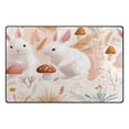 thumbnail image 2 of Bunny Wonderland Soft Polyester Area Rug 31''x20'', Non Slip, Memory Foam, Water Absorbent, 2 of 7