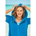thumbnail image 3 of Swim 365 Women's Plus Size Hooded Terry Swim Cover Up, 3 of 6