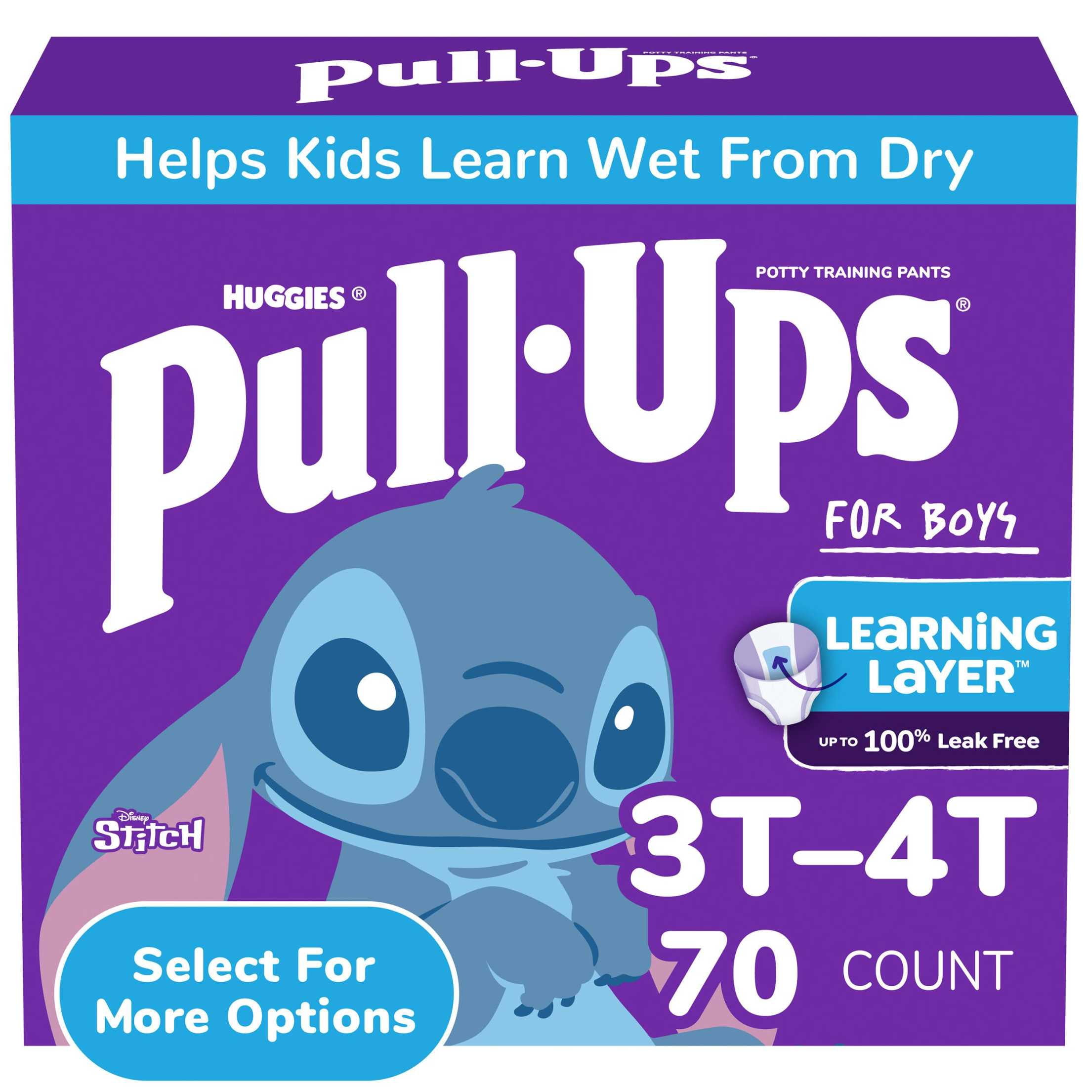 (2 pack) Pull-Ups Boys Potty Training Pants Disney Special Edition, 3T-4T, 70 Count