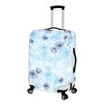 thumbnail image 2 of HELLHERO Blue Dandelion Sky Suitcase Sleeve Anti Wear Washable Polyester Ammonia Baggage Protector for Airport Travel, 2 of 5