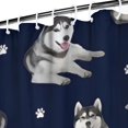 thumbnail image 2 of Siberian Husky Shower Curtain 72x84in ,Bathroom Decorative Shower Curtains Set with 12 Hooks,Modern Waterproof Washable Shower Curtain, 2 of 4