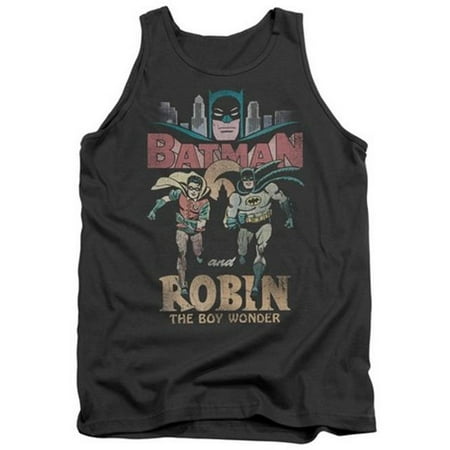 - Trevco Batman Classic Tv-Classic Duo - Adult Tank Top - Charcoal, Large