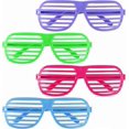 thumbnail image 1 of 4 pares de gafas de plástico con obturador, gafas de sol, accesorios para fiestas, colores surtidos, 1 of 5