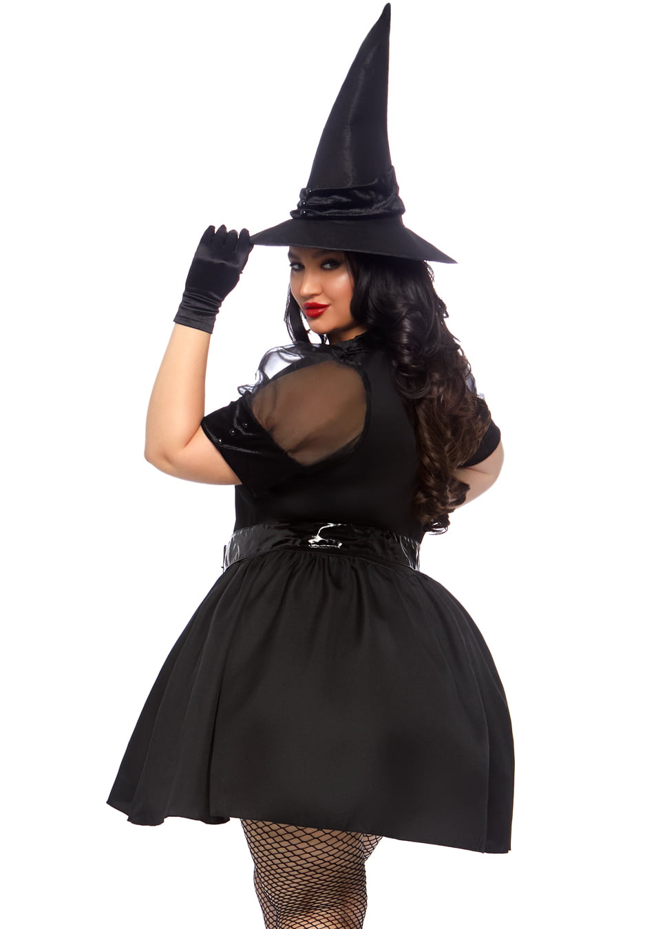 Tights Ladies Halloween Fancy Dress Adults Womens Costume New Glamorous Witch 