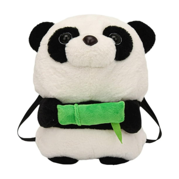 Mochila de felpa con forma de panda para compras de aniversario, niños, mujeres y niños