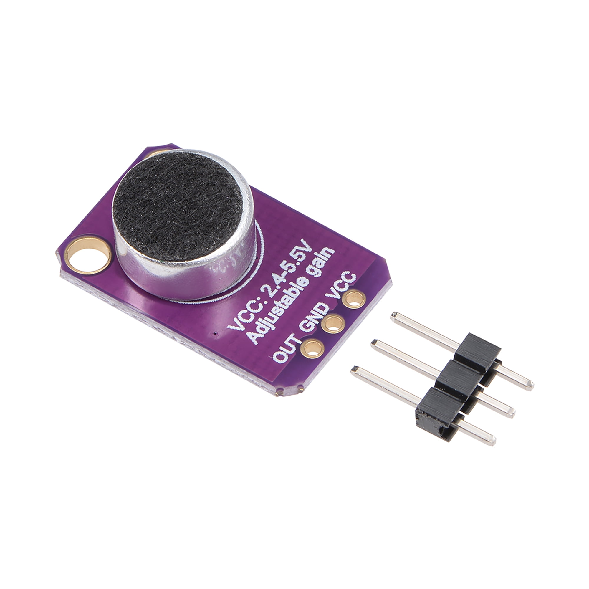 Electret Microphone Amplifier Module Board w Adjustable Gain for