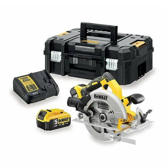 DeWalt - DeWALT DCS570P2-QW portable circular saw 18.4 cm Silver, Yellow 5500 RPM
