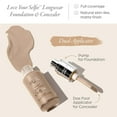 thumbnail image 6 of PÜR MINERALS 4-in-1 Love Your Selfie Longwear Foundation & Concealer Full Coverage, Hydrating Formula, Cruelty Free, 1.7 F. Oz.,Almond/MN5, 6 of 6