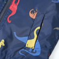 thumbnail image 3 of Mercatoo Boys Girls Dinosaur Print Zip Jacket Hooded Trench Lightweight Toddler Coats Windbreaker Outdoor Dust Coats, 3 of 8