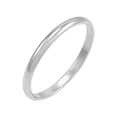thumbnail image 2 of Women's Welry 2mm Wedding Band Ring in 14kt White Gold, 2 of 4