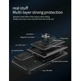 thumbnail image 2 of Heavy Duty Protection Case for Motorola Edge 20 Pro (Not 20), Magnetic Ring Kickstand Slide Camera with Card Holder Phone Cover for Motorola Edge 20 Pro LJK Black, 2 of 9