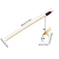 thumbnail image 3 of Kraoden Cats Teasing Sticks with Elastic Ropes and Bells, Wooden Handle Interactive Toys for Enhanced Cat Play and Bonding, 3 of 6