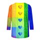 thumbnail image 5 of Xuyuer Womens Valentine T Shirts Love Heart Printed Graphic Tee Tops Spring Shirts Halloween Round Neck 3/4 Length Sleeve Graphic Tee Tops Fashion Casual Printed T-Shirt Top, 5 of 6