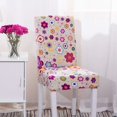 thumbnail image 3 of 4PCS Stretch Removable Washable Dining Room Chair Protector Slipcovers/Home Decor Dining Room Seat Cover Multiple Styles, 3 of 7