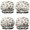 Cartoon Construction Vehicles-1, variant on Shower Caps,Cartoon Construction Vehicles Roads Waterproof Shower Cap for Women 4 Pieces,Double Reusable Hair Cover for Shower PEVA Elastic Stretch Hem