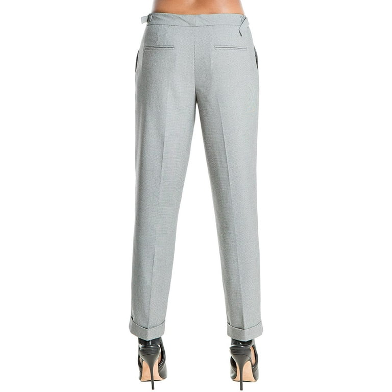 Max Studio London Womens Printed Straight-Leg Dress Pants